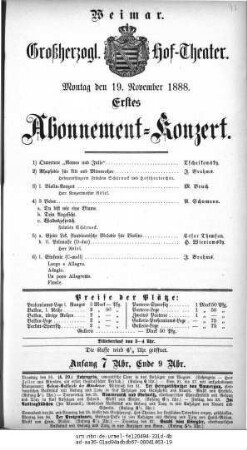 Abonnement=Konzert