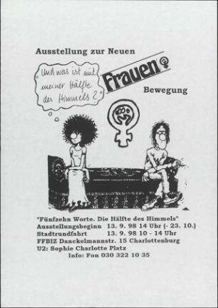 Und was ist mit meiner Hälfte des Himmels?