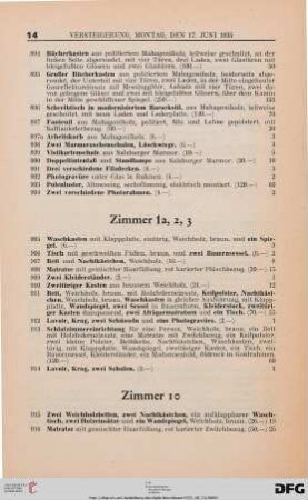 Zimmer 1a, 2, 3 (Nr. 905-914)