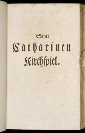 Sanct Catharinen Kirchspiel.