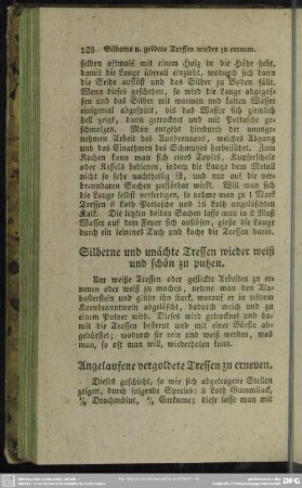 Angelaufene vergoldete Tressen zu erneuern