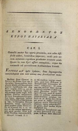 Xenophōntos Ta Sōzomena, 1. Xenophōntos Kyru Paideias Biblia Oktō