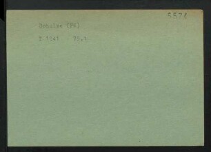 Schulze, NN.