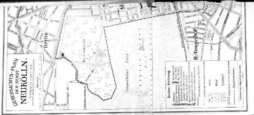 Übersichts-Plan der Stadt Neukölln