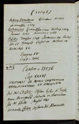 11746-11769, 14. Dec Contin. v. 11536 Cap. XXXVI - XLVI