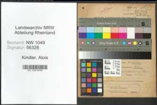 Entnazifizierung Alois Kindler , geb. 04.04.1902 (Arbeiter)