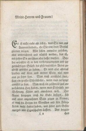 Meine Herren und Frauen!