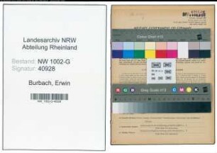 Entnazifizierung Erwin Burbach, geb. 15.08.1897 (Foerster)
