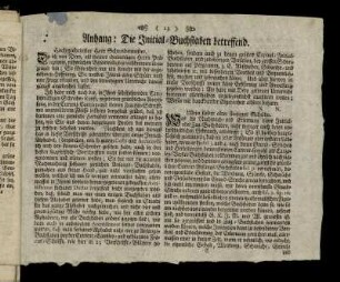 Anhang: Die Initial-Buchstaben betreffend.
