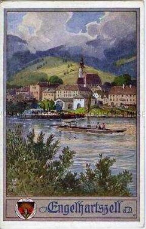 Engelhartszell/Donau, Postkarte des Deutschen Schulvereins Nr.439