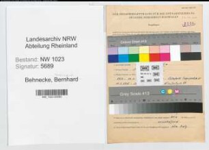 Entnazifizierung Ferdinand Behnecke , geb. 16.03.1897 (Bergmann)