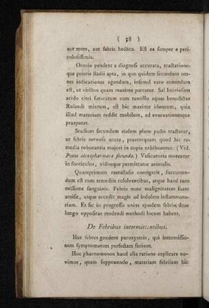 De Febribus intermittentibus.