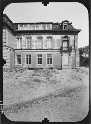 Gotha, Friedrichstraße 5/7. Schloss Friedrichsthal (1707/1708-1711; W. C. Zorn von Plobsheim). Seitenansicht (Teilansicht) von Südosten