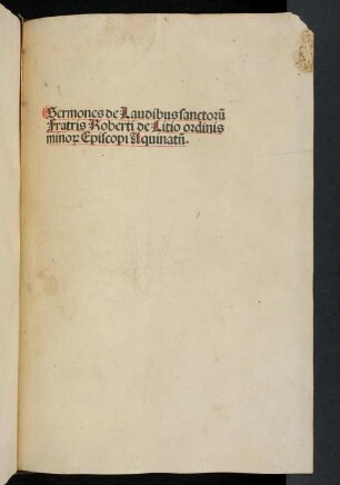 Sermones de laudibus sanctorum
