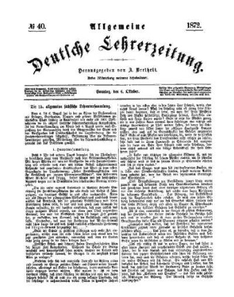 Die 15. allgemeine sächsische Lehrerversammlung