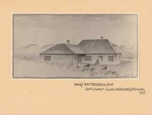 Wiesenhaus, Bad Wiessee Erweiterung: Perspektivische Ansicht Eingangsseite