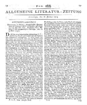 Meister, C. G. L.: Religiöse Unterhaltungen für die häusliche Andacht. 2. Aufl. Bremen: Seyffert 1803