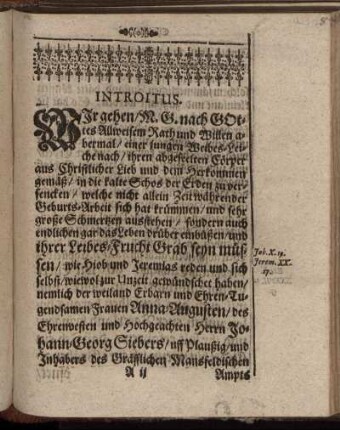 [Christliche Leich-Predigt.]