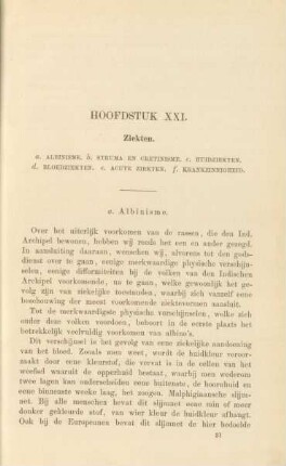 Hoofdstuk XXI. Ziekten