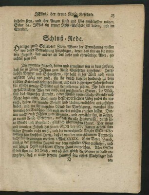 Schluß-Rede