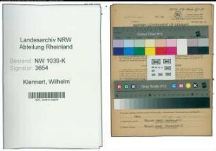 Entnazifizierung Wilhelm Klennert , geb. 11.10.1894 (Bahnbeamter)