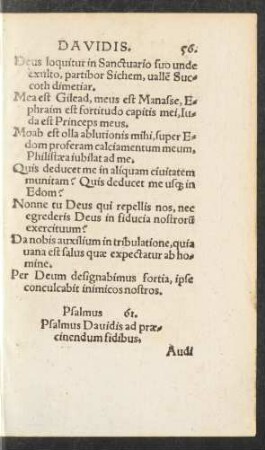 Psalmus 61. - Psalmus. 70.