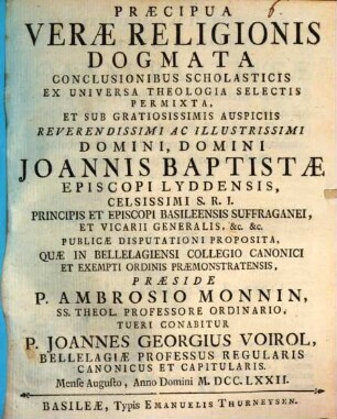 Praecipua verae religionis dogmata