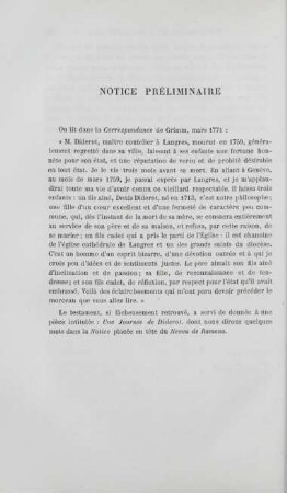Notice préliminaire