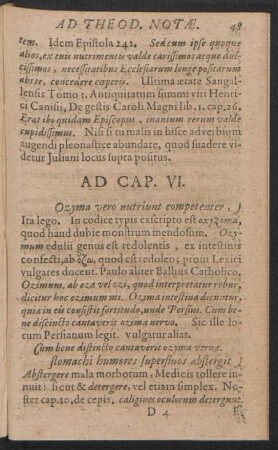 Ad Cap. VI. - IX.