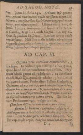 Ad Cap. VI. - IX.