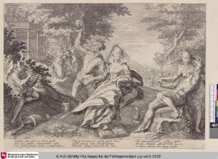 [Die törichten Jungfrauen ausgelassen feiernd; Foolish Virgins Revelling]