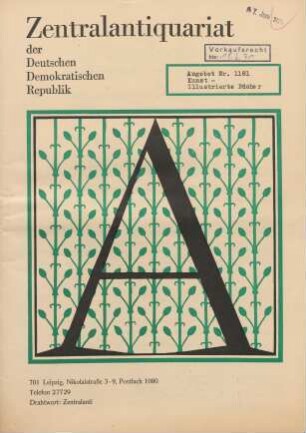 Nr. 1181: Kunst- Illustrierte Bücher