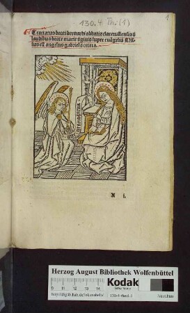 Tractatus beati bernardi abbatis clareuallensis d[e] laudibus beate marie v[ir]ginis super eua[n]geliu[m] Missus est angelus gabriel [et] cetera