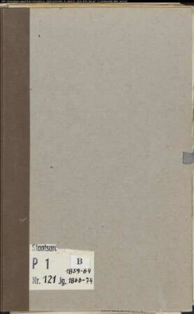 Kirchenbuchduplikat der katholischen Gemeinde Daseburg, Kreis Warburg (GHT 1859-1874) (Gemeinde: Katholische Gemeinde Daseburg)