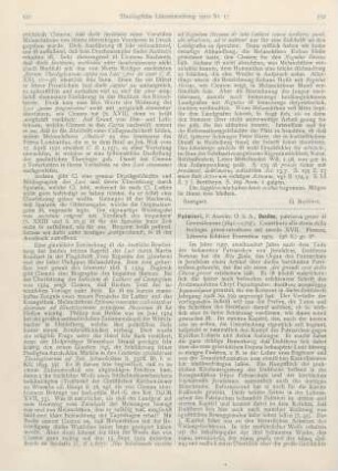 532-533 [Rezension] Palmieri, Aurelio, Dositeo, patriarca greco di Gerusalemme (1641-1707). Contributo alla storia della teologia greco-ortodossa nel secolo XVII