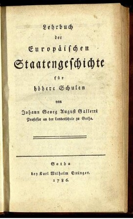 Lehrbuch der Europäischen Staatengeschichte für höhere Schulen