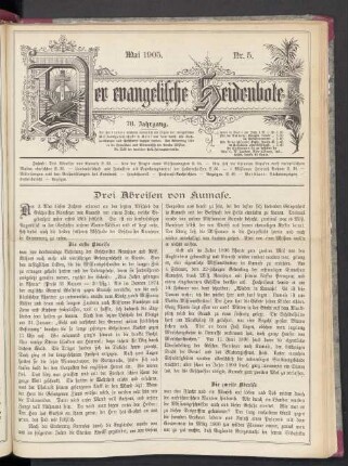 Nr. 5. Mai 1905