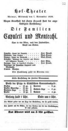 Die Familien Capuleti und Montecchi