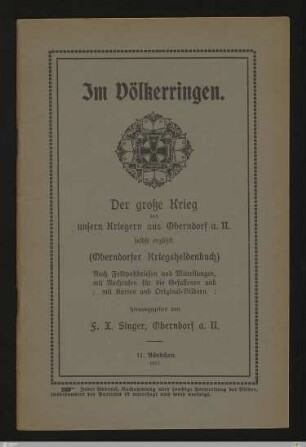 11: [Im Völkerringen] Band 11