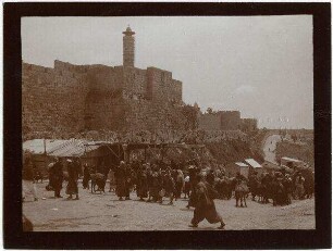 Kastell u. Westmauer v. NW [Jerusalem]