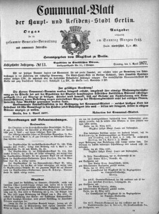1877,13: No. 13, 1. April 1877