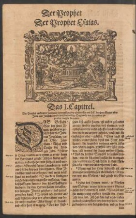 Der Prophet Esaias.