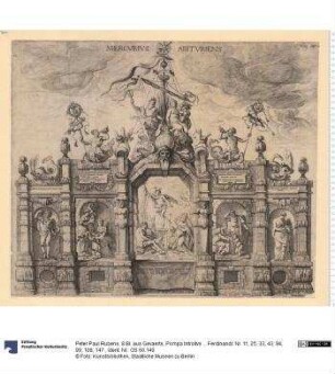 8 Bl. aus Gevaerts, Pompa Introitvs ... Ferdinandi: Nr. 11, 25, 33, 43, 94, 99, 108, 147.