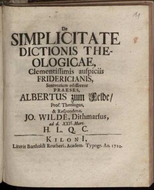 De Simplicitate Dictionis Theologicae