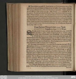 Vom Achten Monat dieses 1595. Jars.