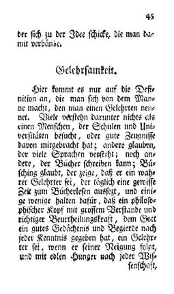 Gelehrsamkeit.
