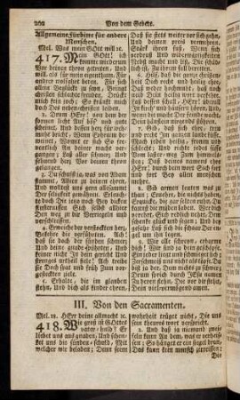262-270, III. Von dem Sacramente