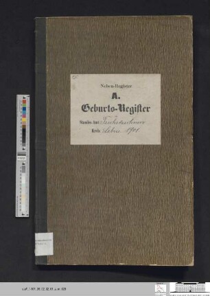 Geburtsregister Güldendorf 1901 (Zweitregister)