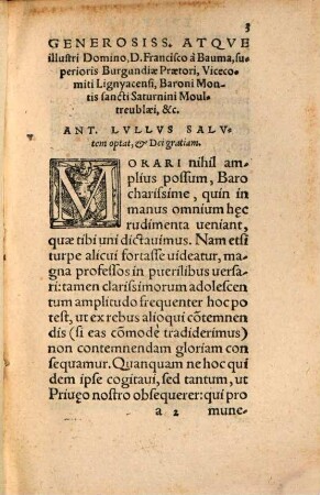 Progymnasmata Rhetorica : Ad Generosiss. D. Franciscvm Bavmensem