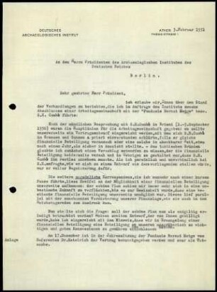 G. Welter an G. Rodenwaldt